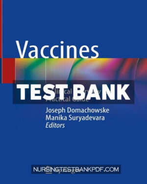 Test Bank for Vaccines 1st Edition by Domachowske