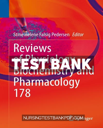 9783030615079-TEST-BANK Test Bank for Reviews of Physiology Biochemistry and Pharmacology 1st Edition by Pedersen