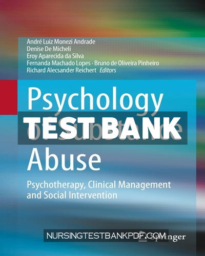 9783030621063-TEST-BANK Test Bank for Psychology of Substance Abuse by Springer