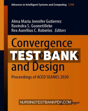 Test Bank for Convergence of Ergonomics and Design by Springer