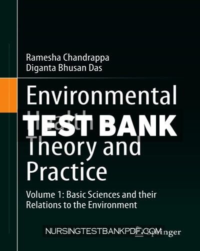 9783030644802-TEST-BANK Test Bank for Environmental Health Theory and Practice by Chandrappa