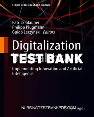 Test Bank for Digitalization in Healthcare by Springer
