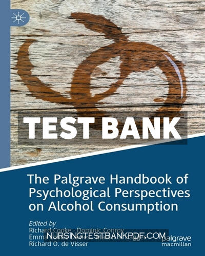 9783030669416-TEST-BANK Test Bank for The Palgrave Handbook of Psychological Perspectives on Alcohol Consumption by Springer