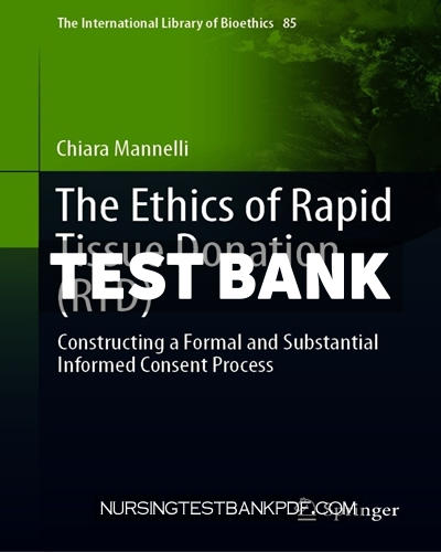 9783030672010-TEST-BANK Test Bank for The Ethics of Rapid Tissue Donation (RTD) by Mannelli