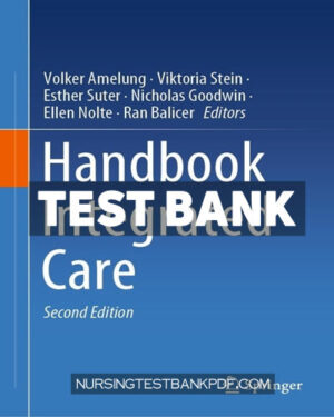 Test Bank for Handbook Integrated Care 2nd Edition by Springer