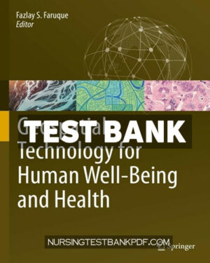 Test Bank for Geospatial Technology for Human Well Being and Health by Springer