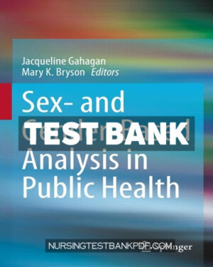 Test Bank for Sex and Gender Based Analysis in Public Health by Springer