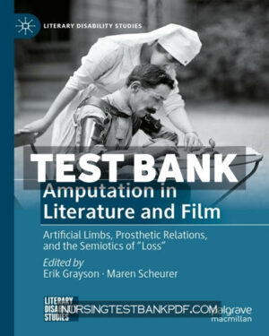 Test Bank for Amputation in Literature and Film by Palgrave Macmillan