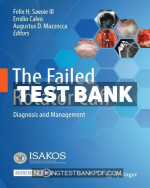 Test Bank for The Failed Rotator Cuff by Springer
