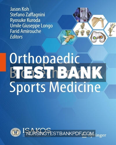 9783030815493-TEST-BANK Test Bank for Orthopaedic Biomechanics in Sports Medicine by Springer