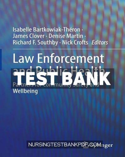 9783030839130-TEST-BANK Test Bank for Law Enforcement and Public Health by Springer