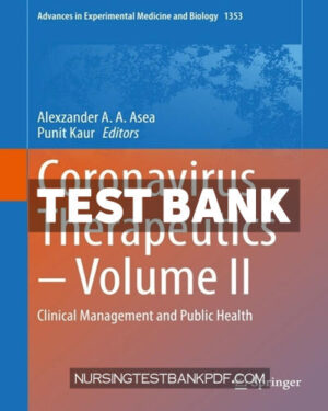 Test Bank for Coronavirus Therapeutics - Volume II by Springer