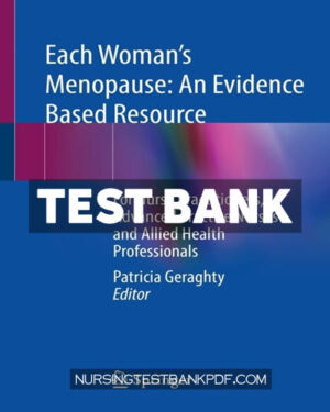 Test Bank for Each Womans Menopause - An Evidence Based Resource by Springer