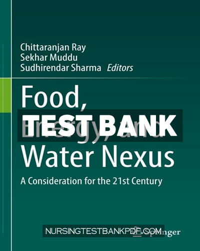 9783030857288-TEST-BANK Test Bank for Food Energy and Water Nexus by Springer
