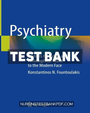 Test Bank for Psychiatry by Fountoulakis