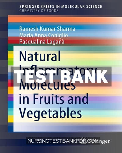 9783030884734-TEST-BANK Test Bank for Natural Inflammatory Molecules in Fruits and Vegetables by Sharma