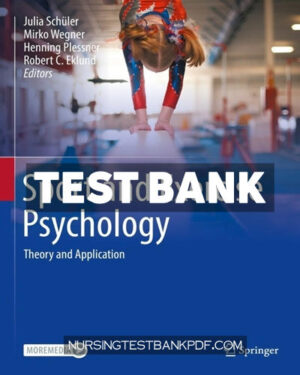 Test Bank for Sport and Exercise Psychology by Springer