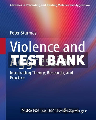 9783031043864-TEST-BANK Test Bank for Violence and Aggression by Sturmey