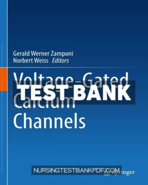 Test Bank for Voltage Gated Calcium Channels by Springer