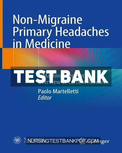 9783031208942-TEST-BANK Test Bank for Non Migraine Primary Headaches in Medicine by Springer