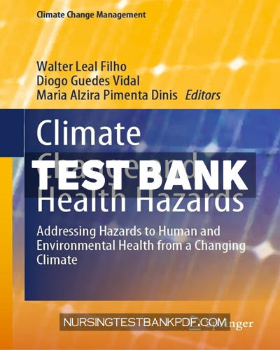 9783031265921-TEST-BANK Test Bank for Climate Change and Health Hazards by Springer
