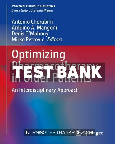 9783031280610-TEST-BANK Test Bank for Optimizing Pharmacotherapy in Older Patients by Springer
