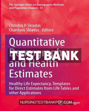 Test Bank for Quantitative Demography and Health Estimates by Springer