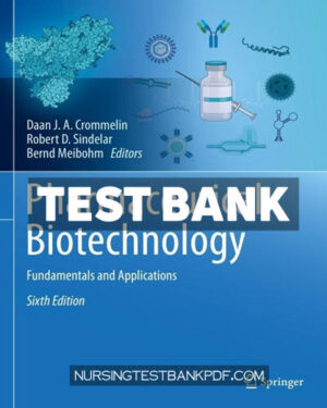 Test Bank for Pharmaceutical Biotechnology 6th Edition by Crommelin