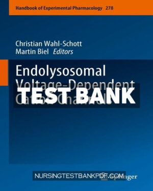 Test Bank for Endolysosomal Voltage Dependent Cation Channels by Springer