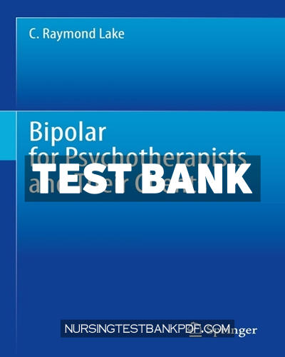 9783031387500-TEST-BANK Test Bank for Bipolar for Psychotherapists and Their Clients by Lake