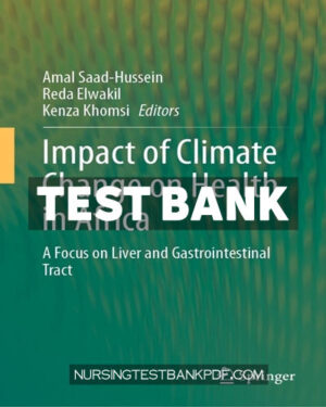 Test Bank for Impact of Climate Change on Health in Africa by Springer
