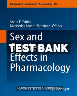 Test Bank for Sex and Gender Effects in Pharmacology by Springer