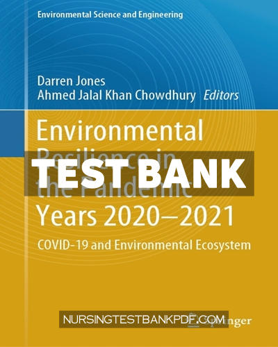 9783031477577-TEST-BANK Test Bank for Environmental Resilience in the Pandemic Years 2020-2021 by Springer