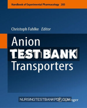 Test Bank for Anion Channels and Transporters by Springer