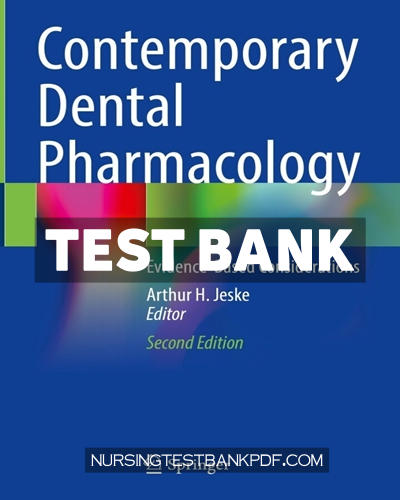 9783031539541-TEST-BANK Test Bank for Contemporary Dental Pharmacology 2nd Edition by Springer