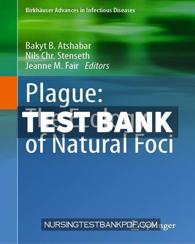 9783031588310-TEST-BANK Test Bank for Plague - The Ecology of Natural Foci by Springer