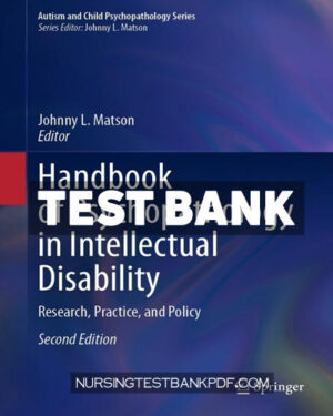 Test Bank for Handbook of Psychopathology in Intellectual Disability 2nd Edition by Springer