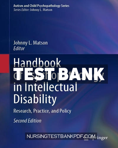 9783031669026-TEST-BANK Test Bank for Handbook of Psychopathology in Intellectual Disability 2nd Edition by Springer