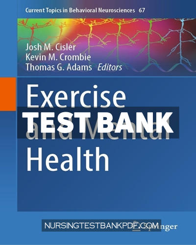 9783031689772-TEST-BANK Test Bank for Exercise and Mental Health by Springer