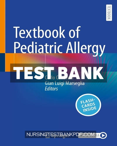 9783031712838-TEST-BANK Test Bank for Textbook of Pediatric Allergy by Springer