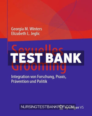 Test Bank for Sexuelles Grooming by Winters