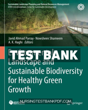 Test Bank for Environmental Landscape and Sustainable Biodiversity for Healthy Green Growth by Springer
