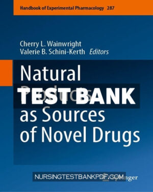 Test Bank for Natural Products as Sources of Novel Drugs by Springer