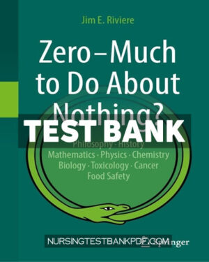 Test Bank for Zero - Much to Do About Nothing? by Riviere