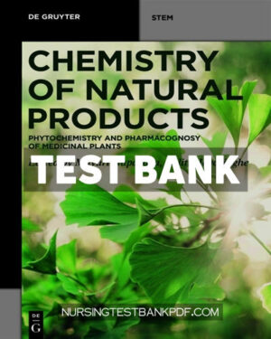 Test Bank for Chemistry of Natural Products 1st Edition by Napagoda
