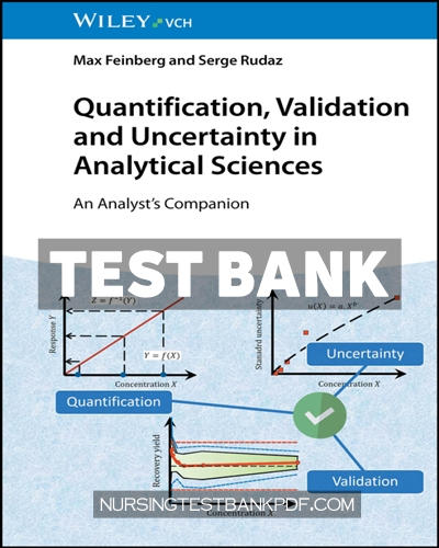 9783527845262-TEST-BANK Test Bank for Quantification Validation and Uncertainty in Analytical Sciences 1st Edition by Feinberg
