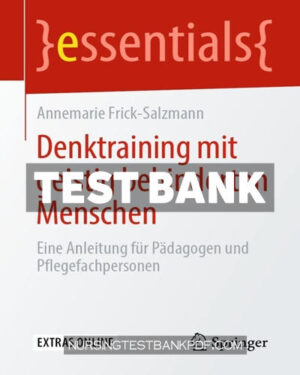 Test Bank for Denktraining mit geistig behinderten Menschen by Frick-Salzmann