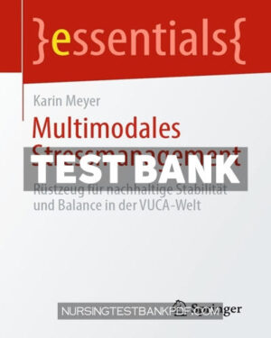 Test Bank for Multimodales Stressmanagement by Meyer