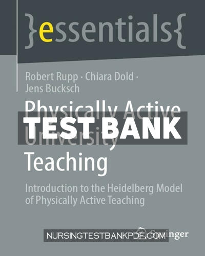 9783658386795-TEST-BANK Test Bank for Physically Active University Teaching by Rupp