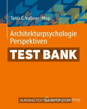 Test Bank for Architekturpsychologie Perspektiven by Springer